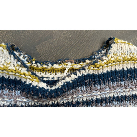 FREE PEOPLE Chunky Knit Oversized Wool Sweater M - Picture 4 of 5